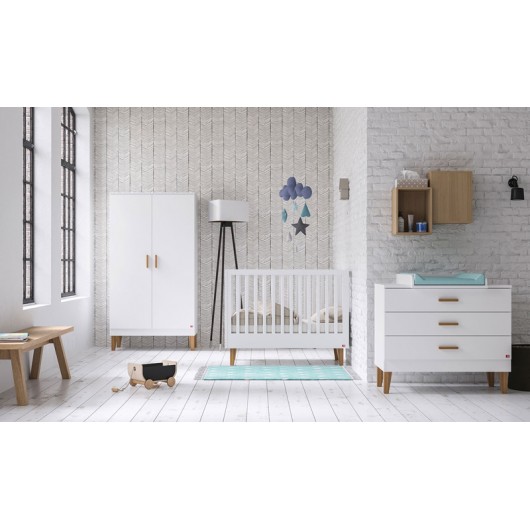 Chambre Bebe Complete Vox Baby Pas Cher Chambre Complete Evolutive Vox Baby Lounge Blanc Avec Lit 70 X 140 Cm