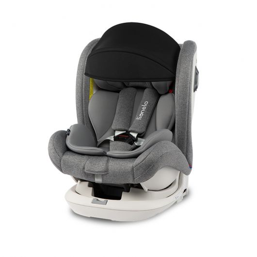 Siège-auto bébé évolutif LIONELO Braam iSize - De 0 à 36 Kg - Groupe  0-1-2-3 - Technologie 360° ISOFIX - Noir