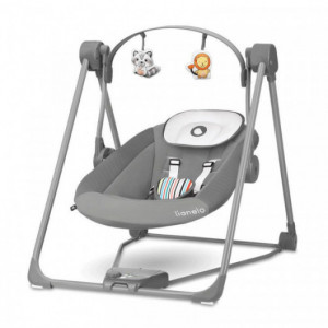 G TALECO GEAR Balançoire 2 en 1 pour bébé avec balançoire, transat et  balançoire, pour l'intérieur et l'extérieur - Noir/blanc : : Jeux  et Jouets
