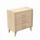 Commode 3 tiroirs Arty - Sauthon - Marron