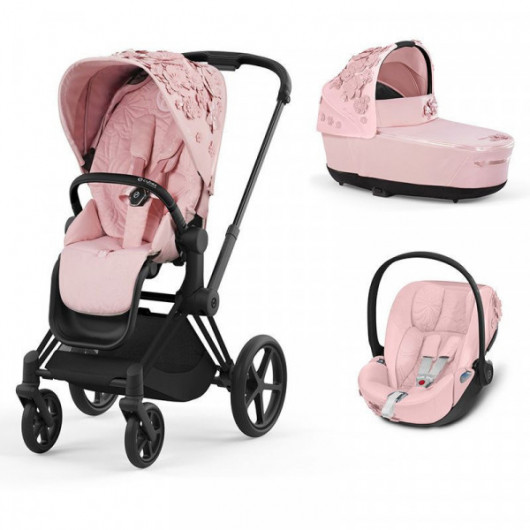 Poussette bébé High Landscape avec siège auto, poussette rose, landau de  voyage de luxe, poussette bébé, 3 en 1